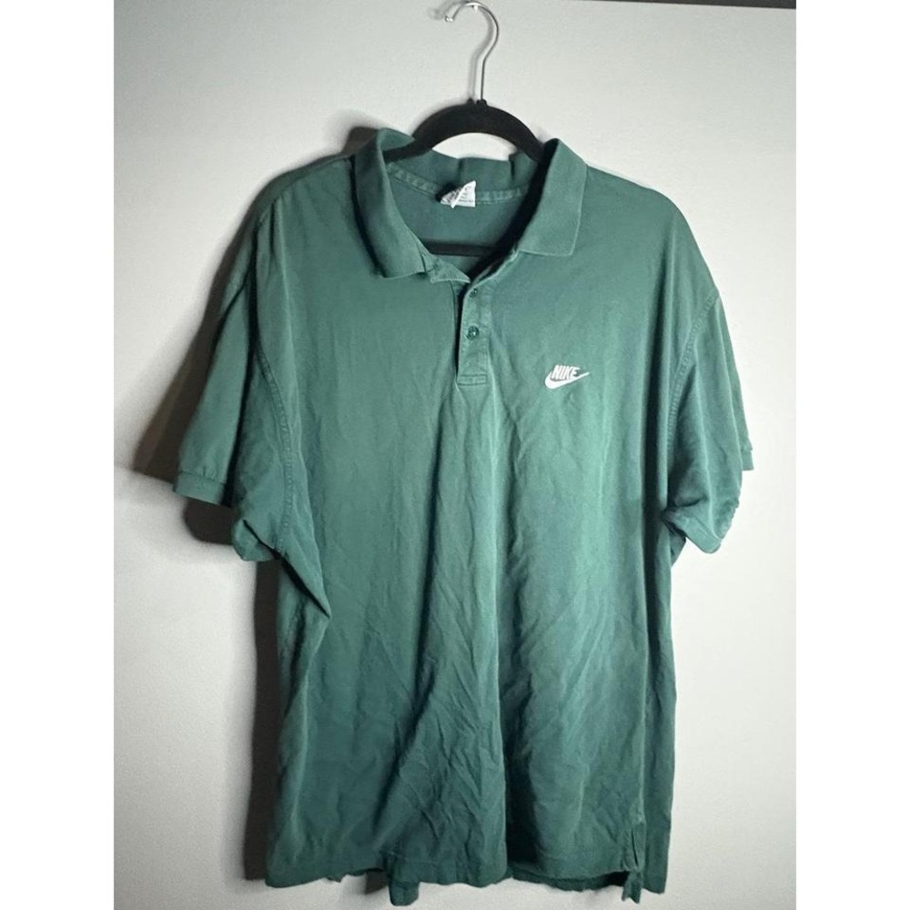 Vintage Nike XXL green polo top
